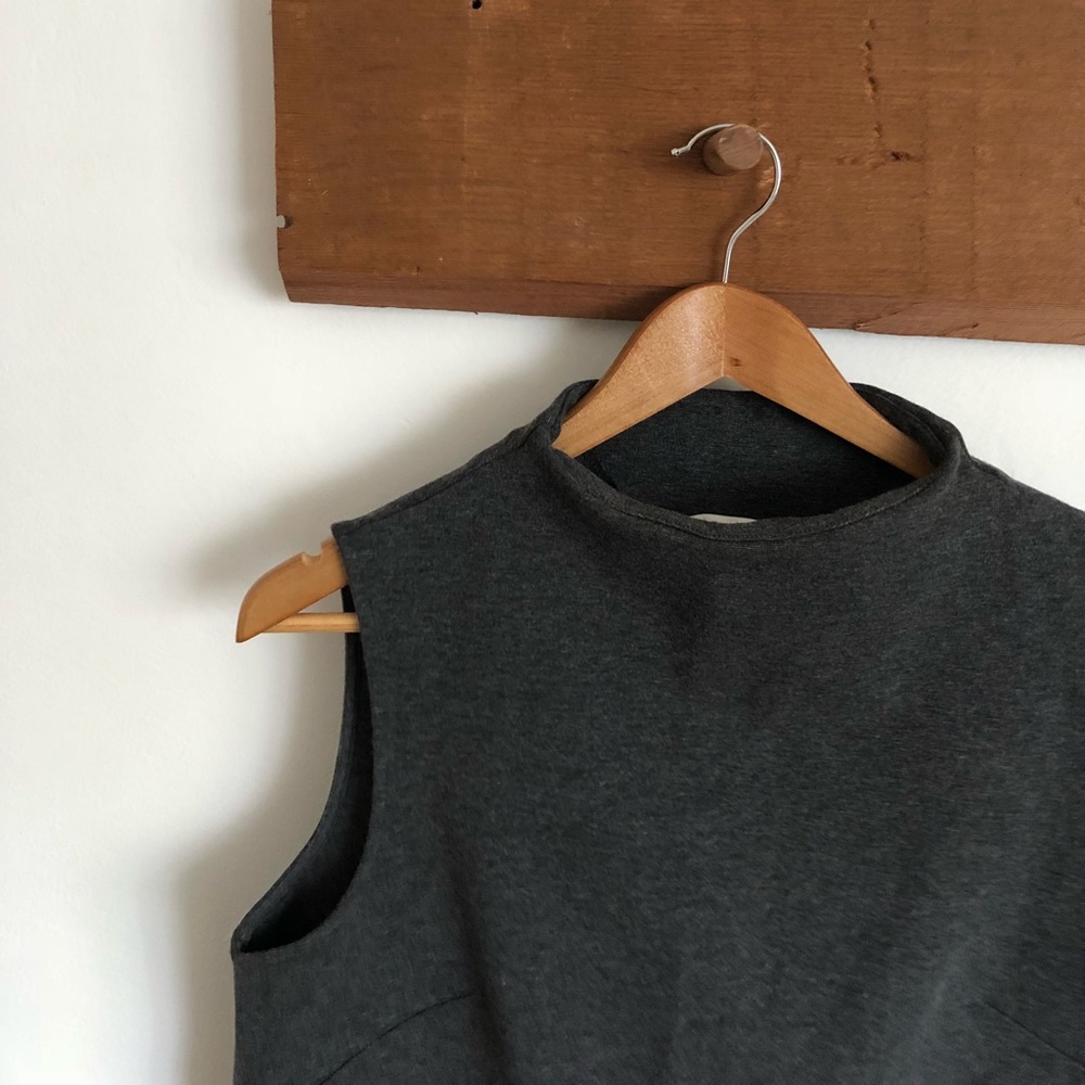H&M Mock Neck Gray Top